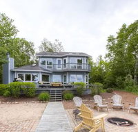 Lavish Charlevoix Home with Fire Pit on Lake Michigan - Tourism Bookings
