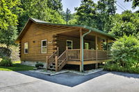2BR Bryson City Cabin on Creek w / Deck  Hot Tub