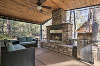 Pine House on Wooded Lot with Covered Patio  Deck