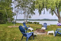 Idyllic Lake Leelanau Cottage with Dock  Fire Pit