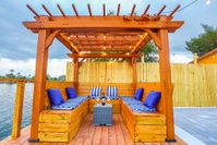 5 Star Pergola  Dine on Sun-Splashed Luxury Deck Tourism Bookings