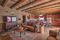 Adobe Home in Taos Area with Mtn View and Courtyard USA Accommodation