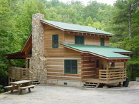 Bear Creek - Secluded Log Cabin Overlooking Creek - near Boone NC USA Accommodation