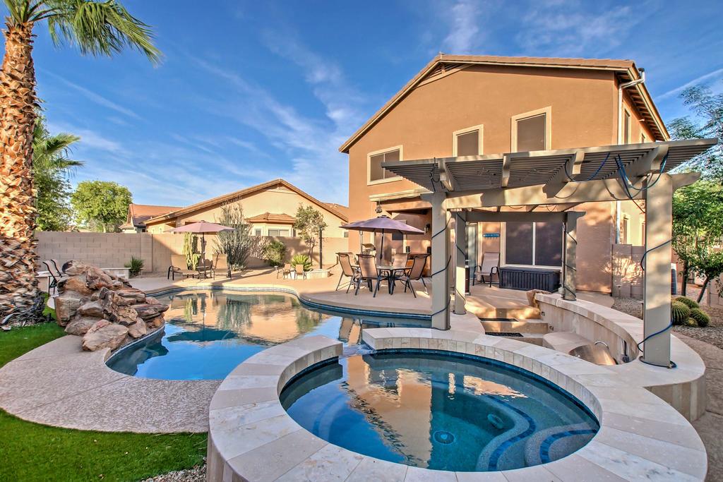 Home With Waterfall Pool & Hot Tub In San Tan Valley! - thumb 0