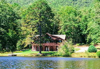 New Listing Lakefront Log Home W/ Large Balcony Home Hotels Santiago