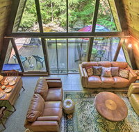 Quiet A-Frame Cabin on Creek with Private Deck! - Students Accommodation
