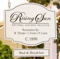 Rising Sun Bed and Breakfast Tourism Bookings