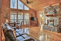 Roomy Riverfront 'Trout Valley Cabin' with Fishing Tourism Bookings