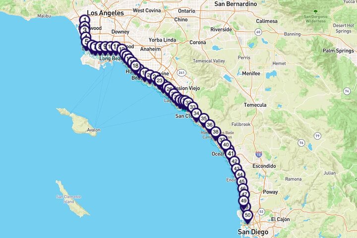 Pacific Coast Highway Smartphone Driving Tour Between LA & San Diego - thumb 4