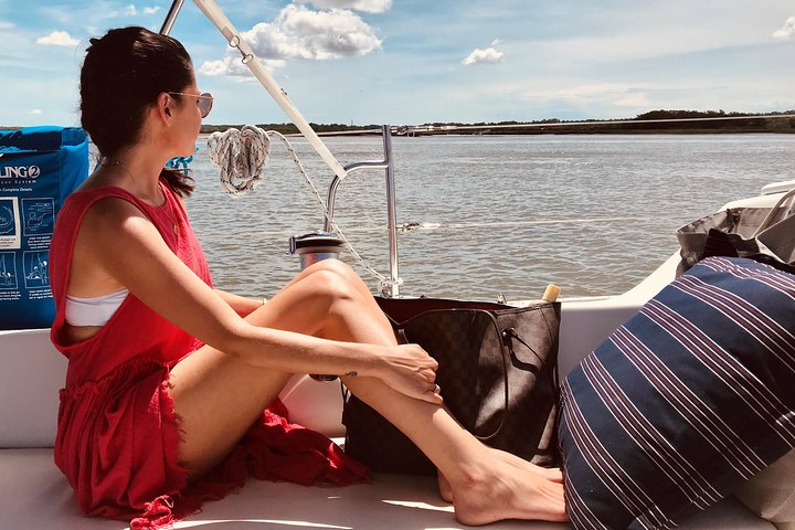 2 - Hour Private Hilton Head Morning Dolphin Watching / Sail - thumb 2