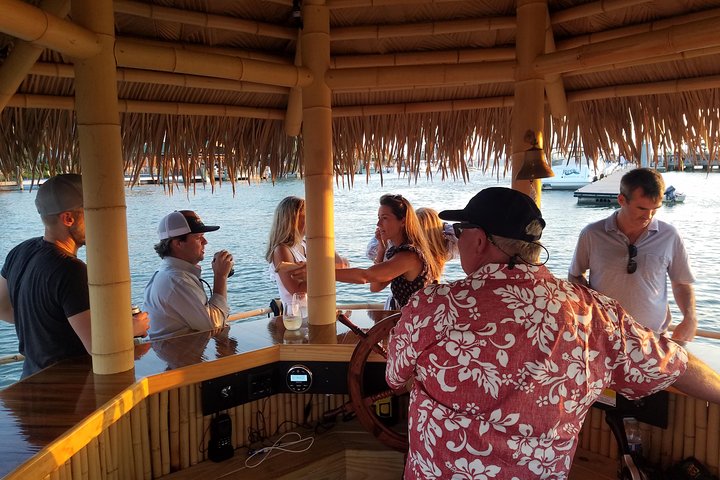 A Charleston Harbor Tour On A Polynesian Style Real Bamboo Motorized Tiki Bar. - thumb 5